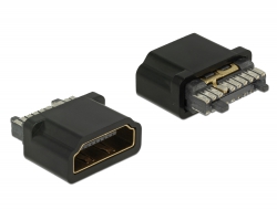 65885 Delock Konektor HDMI-A samice pájení na