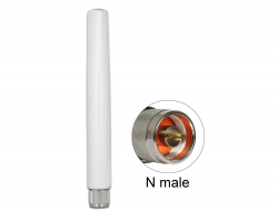 89771 Delock Antenne NB-IoT 900 MHz N mâle 1,5 dBi omnidirectionnelle fixe extérieure blanche