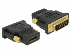 65466 Delock Adapter DVI 24+1 Pin Stecker > HDMI Buchse 