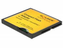 61795 Delock Adaptor compact Flash pentru carduri de memorie Micro SD