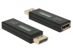 63338 Delock Tester DisplayPort pentru informații EDID cu afișaj OLED