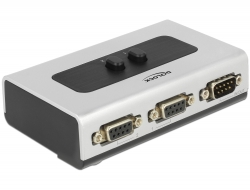 87729 Delock Sériový Switch RS-232 / RS-422 / RS-485 2-portový manuální