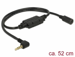 62880 Navilock Connection Cable MD6 female serial > 3,5 mm 4 pin stereo jack male 90° TTL (5 V) 52 cm