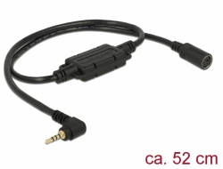 62881 Navilock Connection Cable MD6 female serial > 2.5 mm 4 pin stereo jack male 90° TTL (5 V) 52 cm