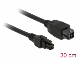 85377 Delock Micro Fit 3.0 4 pin Extension Cable male > female 30 cm