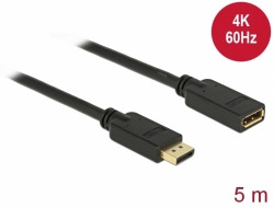 83812 Delock Cablu prelungitor DisplayPort 1.2 4K 60 Hz 5 m