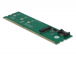 63960 Delock Adapter SATA + DDR3 zu M.2 Key B
