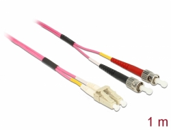 84685 Delock Cable de fibra óptica LC > ST multimodo OM4 1 m