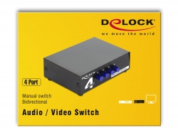 Delock Produits 87634 Delock Commutateur USB 2.0 manuel à 4 ports