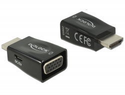 65902 Delock Adapter HDMI-A Stecker > VGA Buchse 