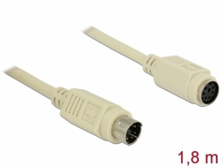 84070 Delock Extension Cable PS/2 male > PS/2 female 1.8 m