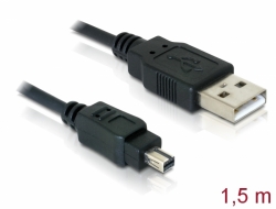 82263 Delock Camera cable USB 2.0 > 4pin Minolta 1,5 m