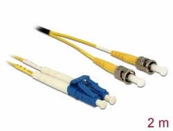 84612 Delock Optický kabel LC > ST Single mód OS2 2 m