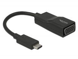 63923 Delock Adaptador USB Type-C™ macho > VGA hembra (Modo DP Alt)