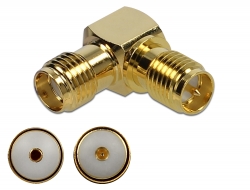 89953 Delock Adapter SMA jack to RP-SMA jack 90° 10 GHz