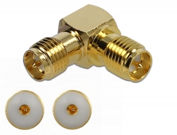 89954 Delock Adapter RP-SMA jack to RP-SMA jack 90° 10 GHz