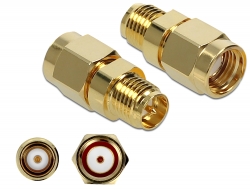 89977 Delock Adapter RP-SMA plug to RP-SMA jack 10 GHz