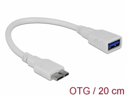 83469 Delock OTG Micro USB 3.0 kabel > ženski USB 3.0-A