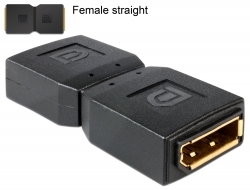 65374 Delock Adapter DisplayPort Buchse > DisplayPort Buchse Gender Changer