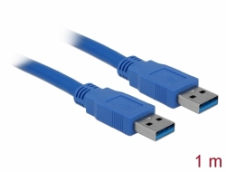 82534 Delock USB 3.0-kabel Typ-A hane > USB 3.0 Typ-A hane 1 m blå