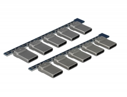 65966 Delock Anslutning USB 2.0 Type-C™ hane 10 delar