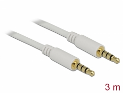 83442 Delock Cable Stereo Jack 3.5 mm 4 pin male > male 3 m