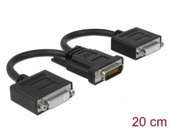 65281 Delock Adapter DMS-59 Stecker > 2 x DVI 24+5 Buchse 20 cm
