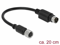 64047 Navilock Connection Cable M8 6 pin female waterproof > MD6 male RS-232 0.2 m