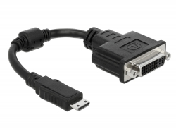 65564 Delock Adapter HDMI Mini-C bemeneti > DVI 24+5 kimeneti 20 cm