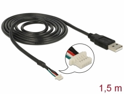 95985 Delock USB 2.0 A-típusú apa csatlakozó kábel > 5 tűs kamera csatlakozó V5 V51 1,5 m