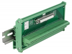 66047  Interface Module for DIN Rail with 64 pin Terminal Block and Serial DB62 female