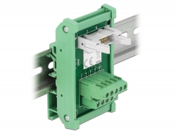 66049  Interface Module for DIN Rail with 10 pin Terminal Block and 10 pin IDC Pin Header male
