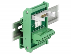 66050  Interface Module for DIN Rail with 16 pin Terminal Block and 16 pin IDC Pin Header male