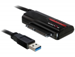 61757 Delock Convertidor USB 3.0 a SATA 6 Gb/s