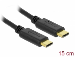 85814 Delock Câble de chargement USB Type-C™, 15 cm PD 5 A avec E-Marker