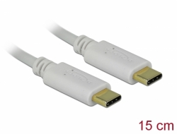 85815 Delock Câble de chargement USB Type-C™, 15 cm PD 5 A avec E-Marker