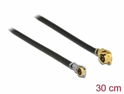 89649 Delock Anténní kabel I-PEX Inc., MHF® I samec na I-PEX Inc., MHF® 4L samec 1,13 30 cm