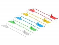18826 Delock Cable Ties with label tap L 205 x W 2.8 mm 10 pieces assorted colors