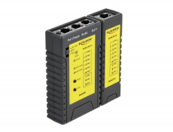 86407 Delock Tester cablu RJ45 / RJ12 + Detector de cablu