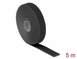 18715 Delock Hook-and-loop tape on roll L 5 m x W 20 mm black