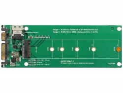 Delock Products 62703 Delock Converter SATA 22 pin / SFF-8643 NVMe > 1 x  M.2 Key M