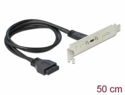 89937 Delock USB 3.1 Gen 1 Placă cu conectori cu 1 x port USB Type-C™