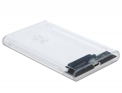 42617 Delock Carcasa externa para SATA HDD / SSD de 2.5″ con SuperSpeed USB 10 Gbps (USB 3.1 Gen 2)