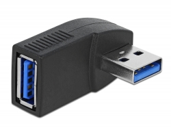 65341 Delock Adapter USB 3.0 Stecker-Buchse gewinkelt 90° horizontal