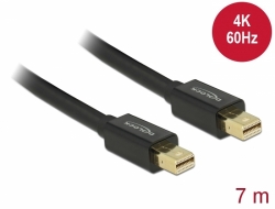 83478 Delock Câble Mini DisplayPort 1.2 mâle > Mini DisplayPort mâle 4K 60 Hz 7 m