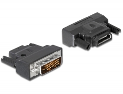 65024 Delock Adapter DVI 24+1 pin male to HDMI female with LED