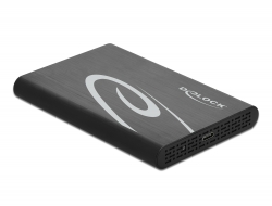 42610 Delock Carcasă externă pentru 2.5″ SATA HDD / SSD cu SuperSpeed USB 10 Gbps (USB 3.1 Gen 2)