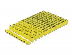 18303 Delock Cable Marker Clips A-Z yellow 260 pieces