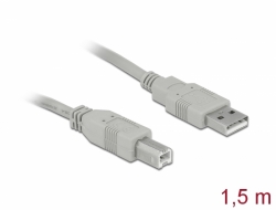 82215 Delock Przewód z wtykiem męskim USB 2.0 Typ-A > wtyk męski USB 2.0 Typ-B, o długości 1,8 m