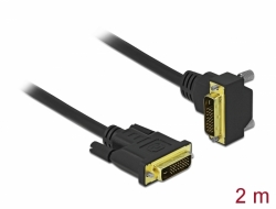 85894 Delock Cable DVI 24+1 macho a 24+1 macho acodado 2 m